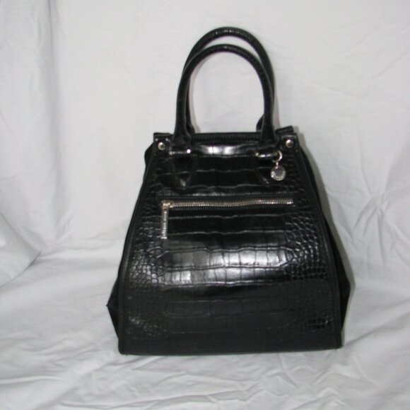 Celine Dion Black Purse Satchel Hobo Style - Picture 1 of 16